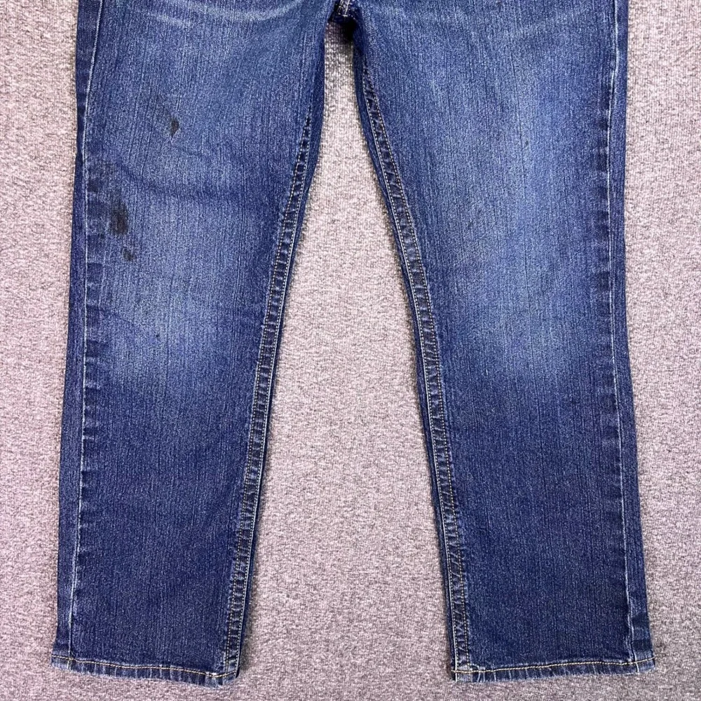 Ariat Rebar M4 Jeans Mens 37x31 Blue Relaxed Boot Cut Workwear Stretch Denim Y2K